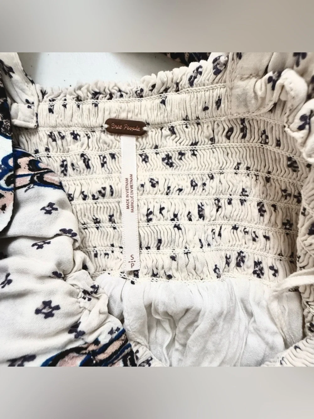 Free People "Walking Through My Dreams" Bohemian Sleeveless Mini Dress Size Sm - Picture 11 of 14